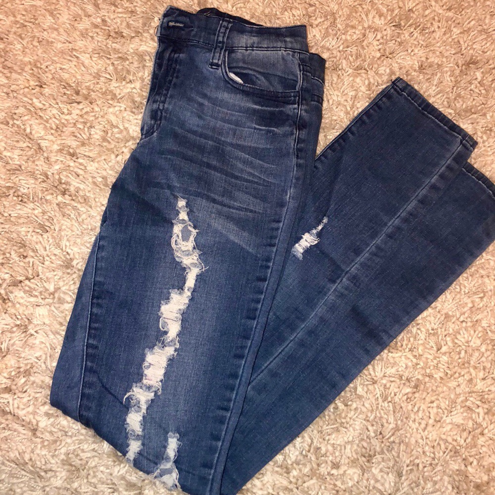 So Nikki High-waist ripped Skinny Jeans